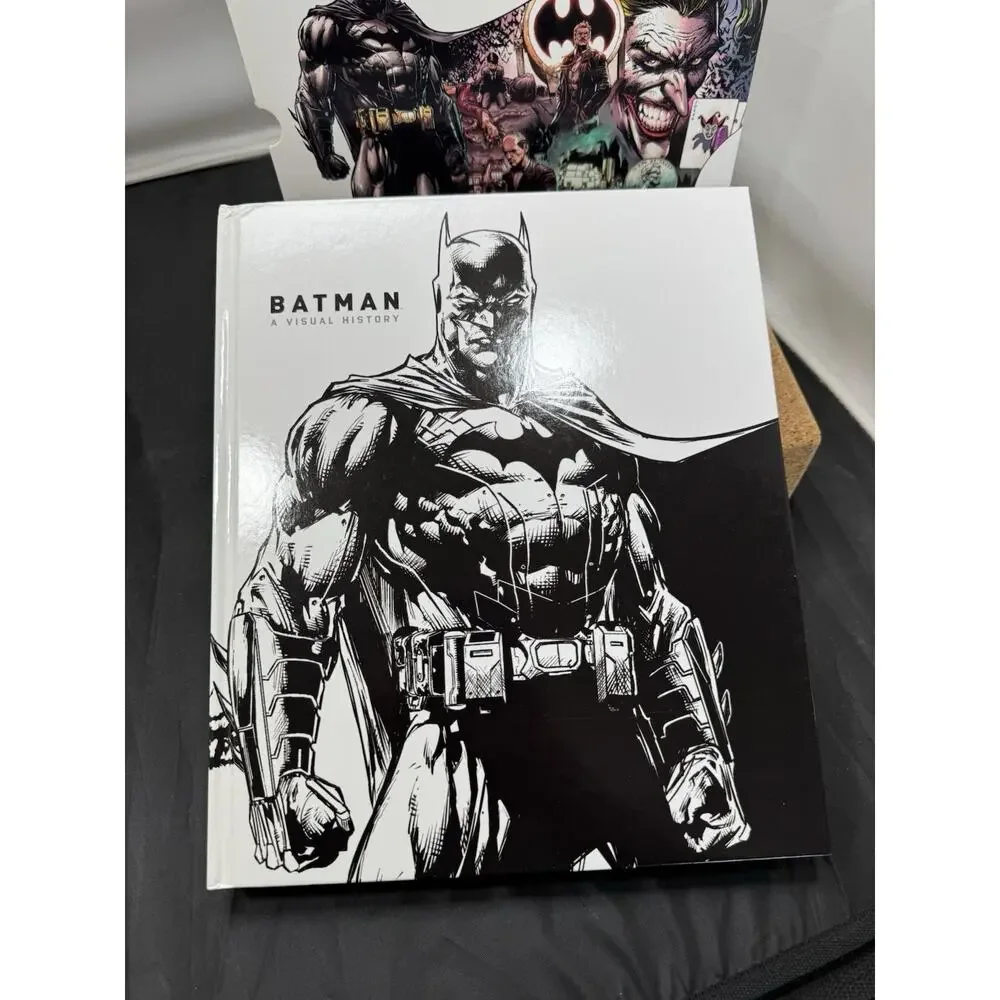 Batman A Visual History HC DC Comics DK Matthew Manning w/ Slip Case & 2 Prints